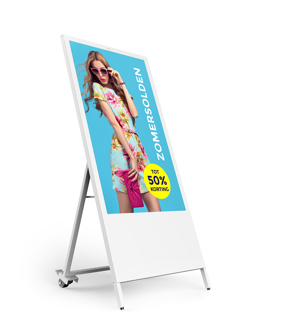 Mobiele digital signage oplossing